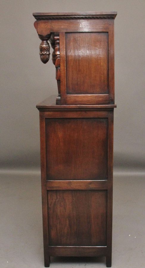 Antique Early 20th Century oak court cupboard