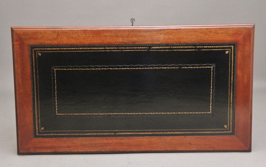 Antique 19th Century mahogany two drawer writing table