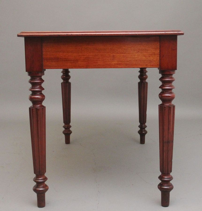 Antique 19th Century mahogany two drawer writing table