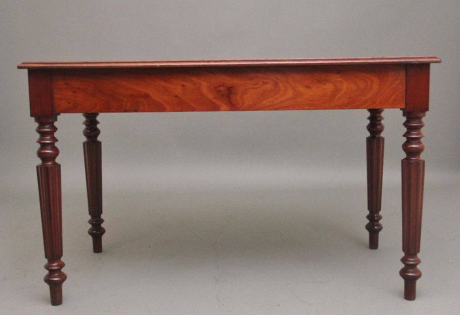 Antique 19th Century mahogany two drawer writing table