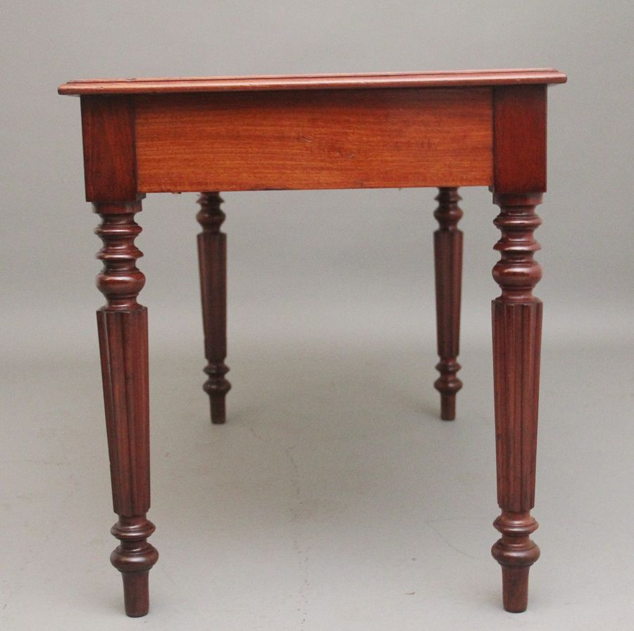 Antique 19th Century mahogany two drawer writing table