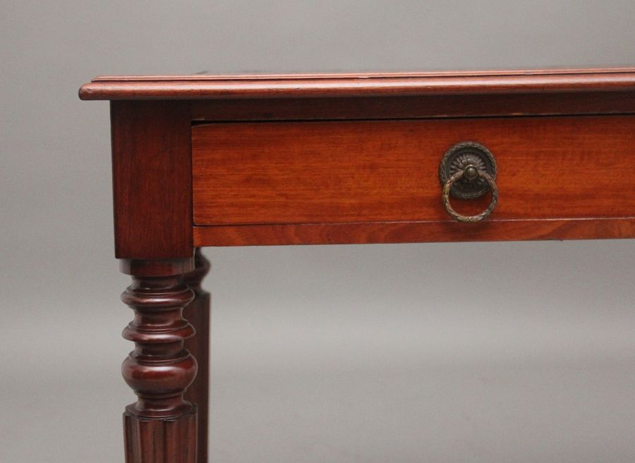 Antique 19th Century mahogany two drawer writing table