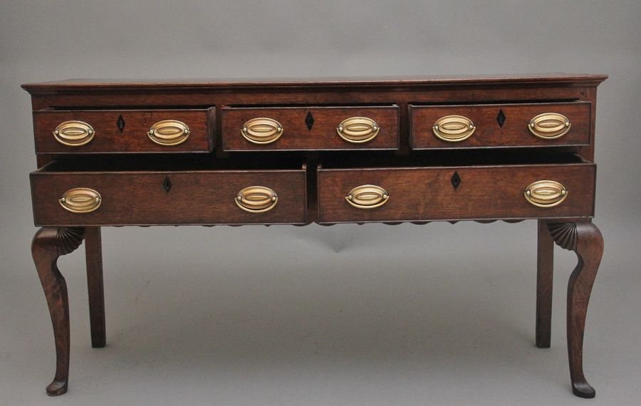 Antique 18th Century oak dresser base from the Georgian era