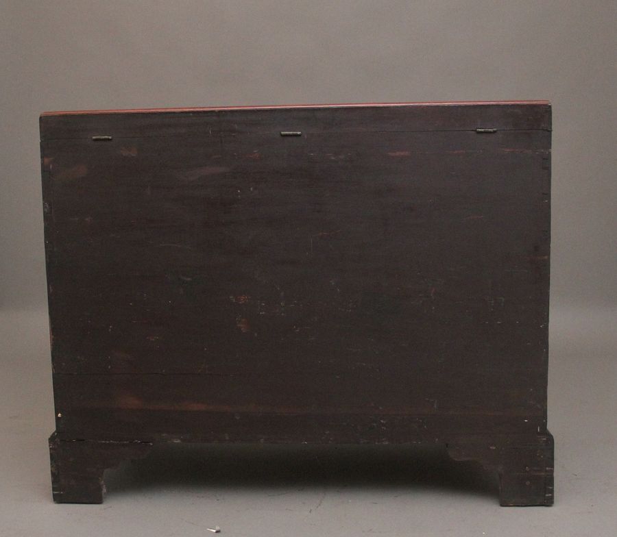 Antique 18th Century mahogany Irish silver chest