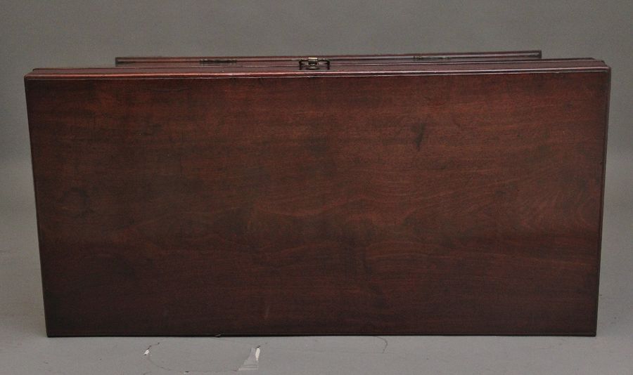 Antique 18th Century mahogany Irish silver chest