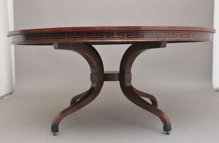 Antique Early 20th Century pollard oak centre table