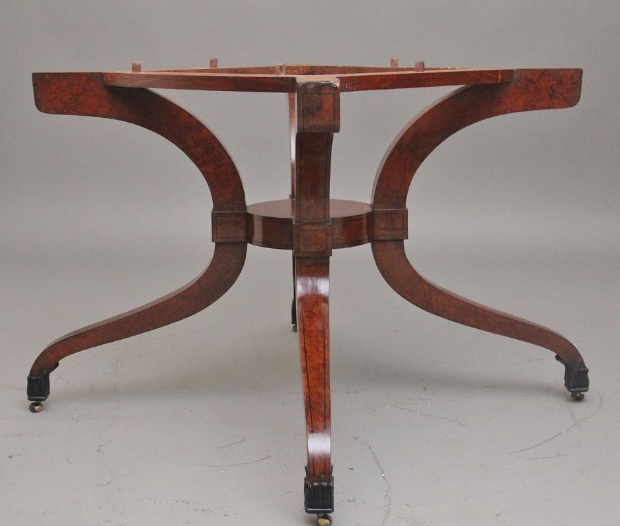 Antique Early 20th Century pollard oak centre table