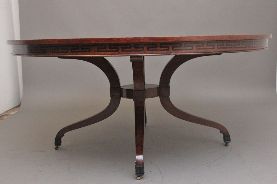 Antique Early 20th Century pollard oak centre table