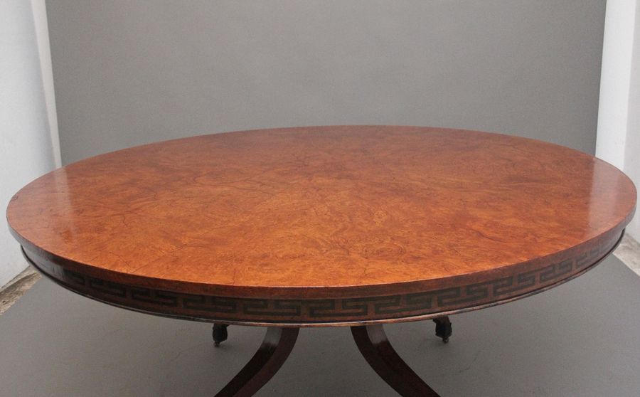 Antique Early 20th Century pollard oak centre table