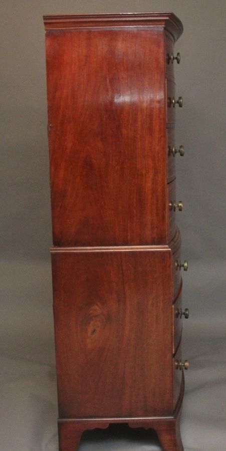 Antique Early 19th Century mahogany tallboy