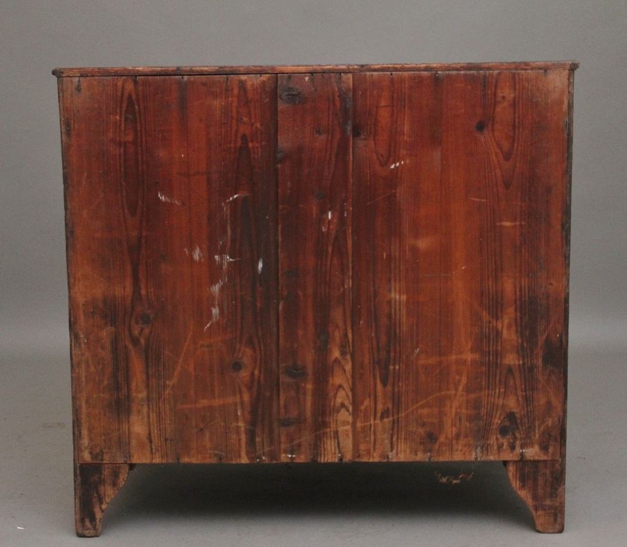 Antique Early 19th Century Georgian mahogany bowfront chest