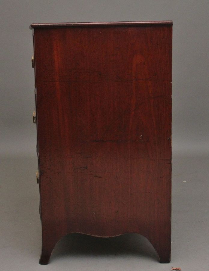 Antique Early 19th Century Georgian mahogany bowfront chest