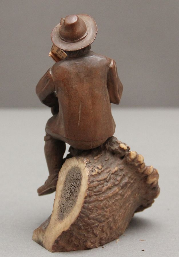 Antique 19th Century black forest carving 