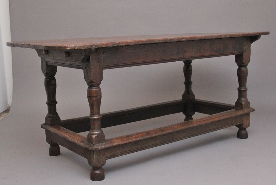 Antique 17th Century oak refectory table