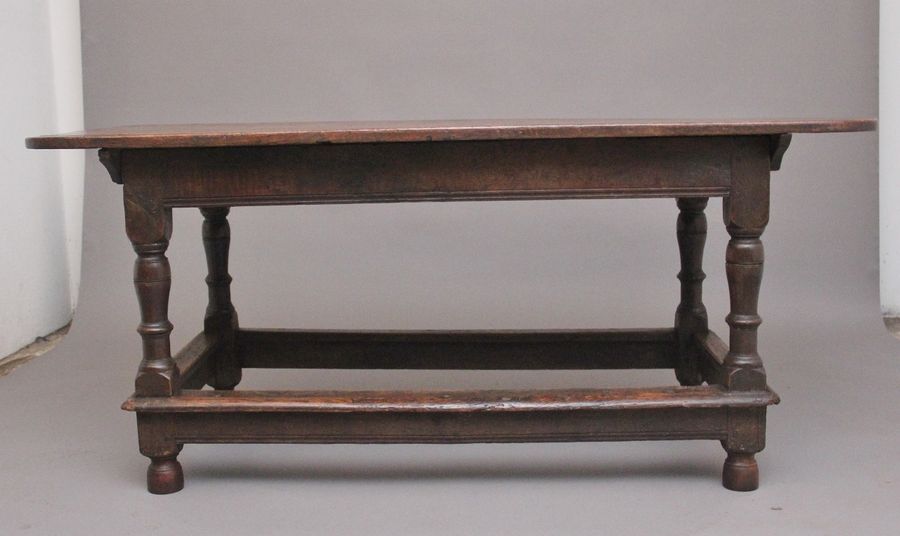 Antique 17th Century oak refectory table