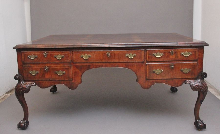 19th Century walnut partners desk