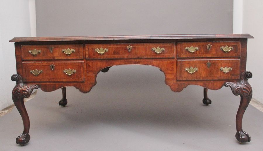 Antique 19th Century walnut partners desk