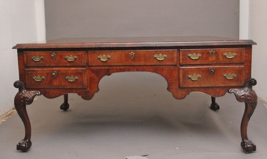 Antique 19th Century walnut partners desk