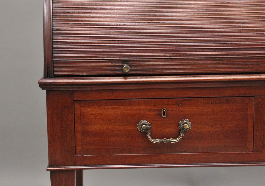 Antique Early 19th Century mahogany tambour desk