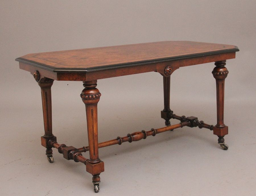 Antique Early 19th Century burr walnut coffee table