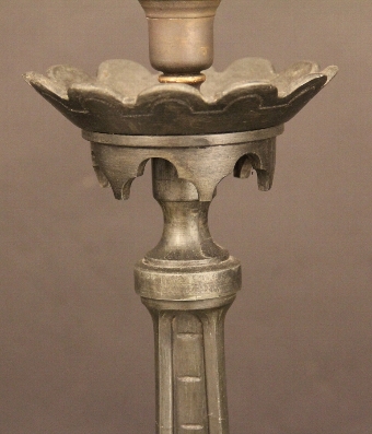 Antique Bronzed metal candle sticks