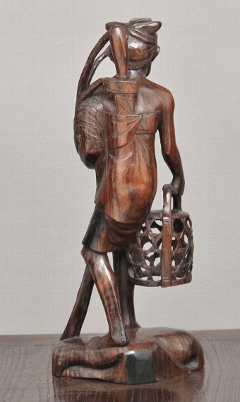 Antique Carved oriental figure