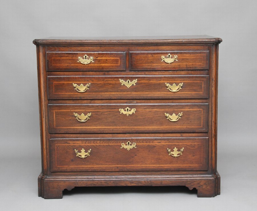 Antique 18th Century oak chest of drawers