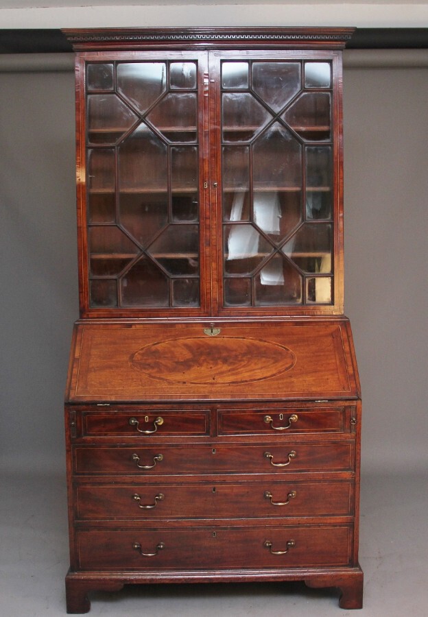 Antique 18th Century mahogany bureau bookcase