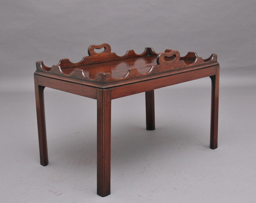 Antique Early 20th Century mahogany butlers tray