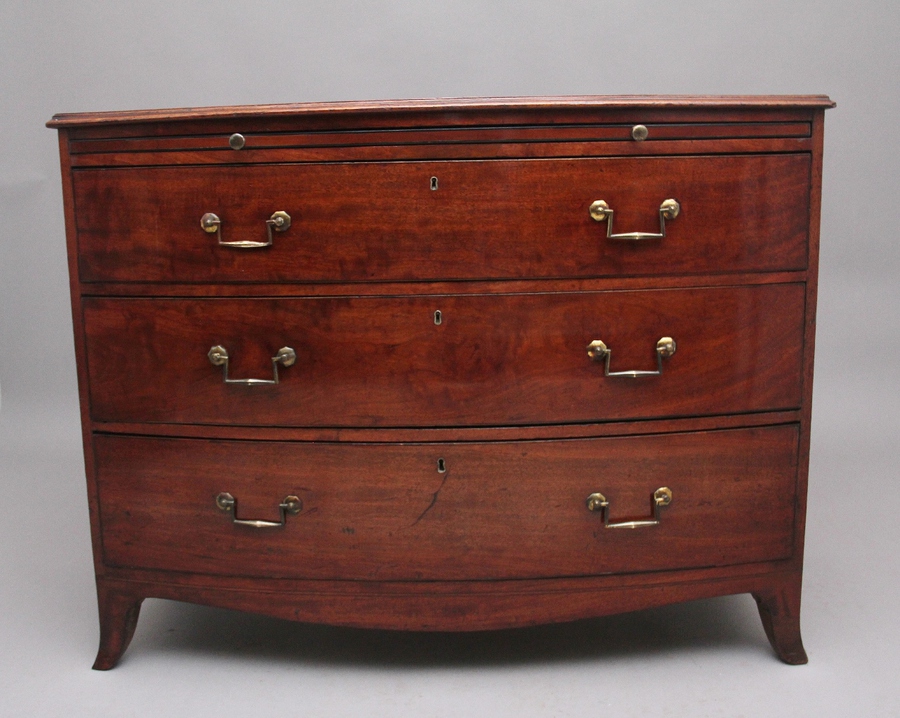 Early 19th Century mahogany bowfront chest