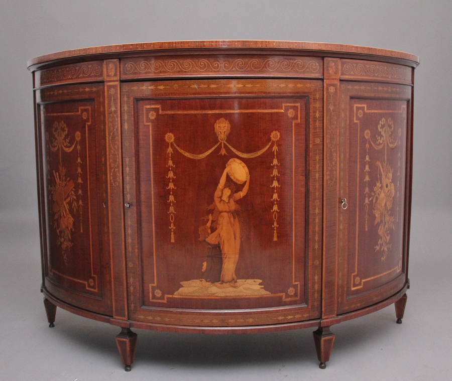Antique Fabulous quality 19th Century mahogany and inlaid cabinet