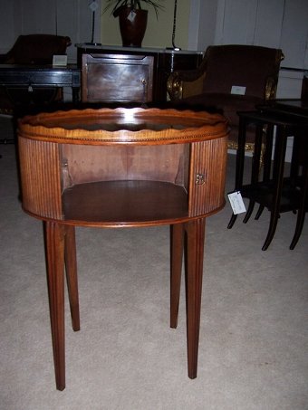 Antique SOLD  Oval Mahogany Work Table Early 19C