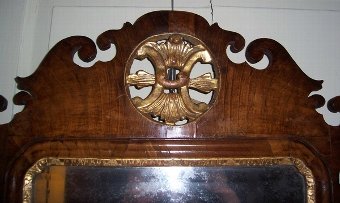 Antique SOLD Geo II Walnut Mirror