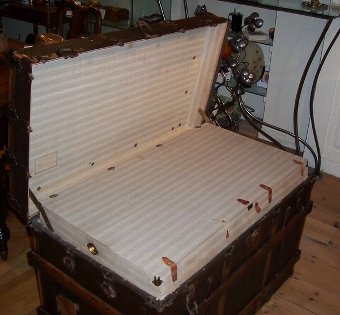 Antique American Travelling Trunk by Drucker