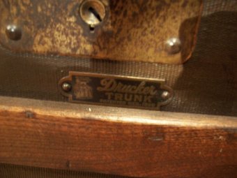 Antique American Travelling Trunk by Drucker
