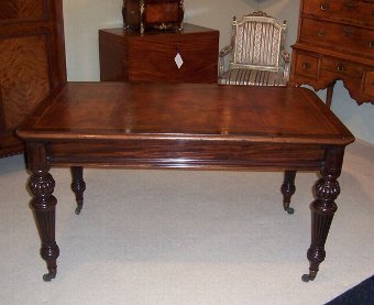 Mahogany Library Table Mid 19th C