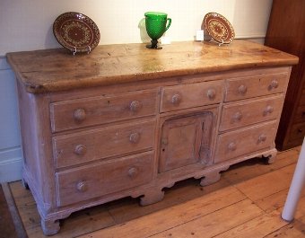 Dresser Base Symcamore & Pine c.1820