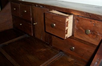 Antique Country Yew wood Bureau c.1835