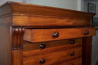 Antique Mahogany Wellington Chest of 12 drawers