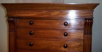 Antique Mahogany Wellington Chest of 12 drawers