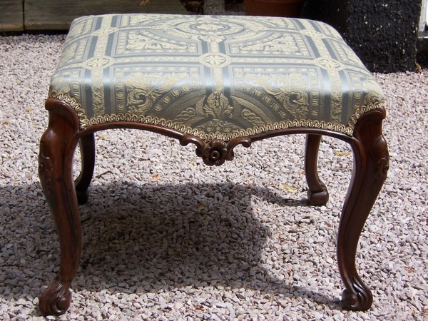 SOLD.  Mid 19th C Rosewood Stool