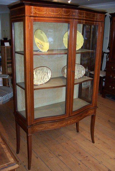 SOLD  Late 19th C Mahogany Display Cabinet