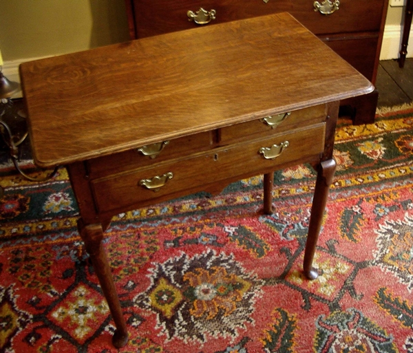 George II oak lowboy c1740