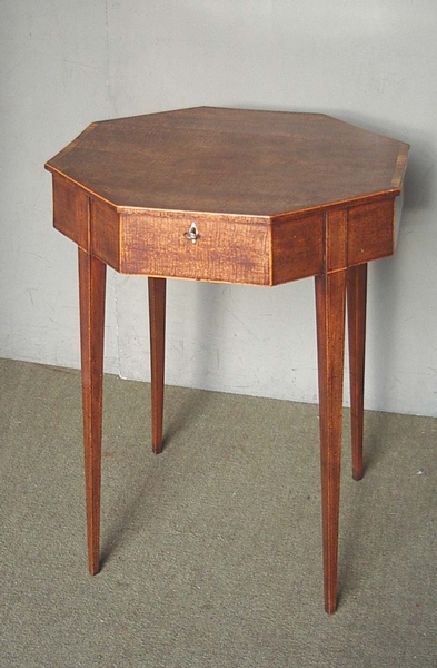 George III inlaid Maplewood Work/Side table c1800