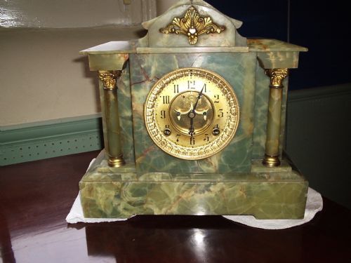 Onyx American Mantel Clock 