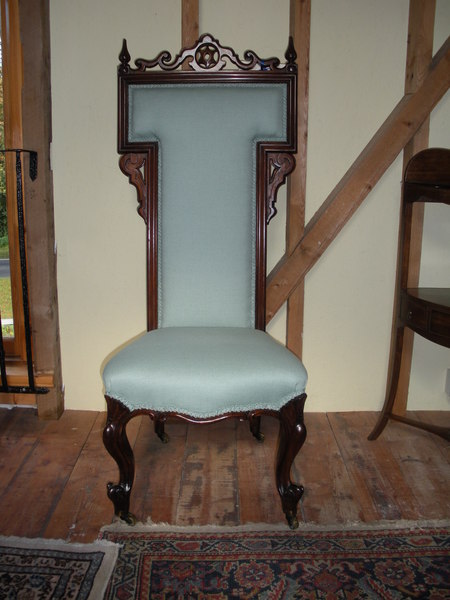 Antique Victorian Rosewood Framed Prie-Dieu Chair