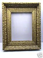 Large Antique Ornate Giltwood Picture Frame 