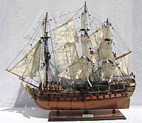 HMS BELLONA (1760) - BATTLE OF COPENHAGEN - MODEL SHIP