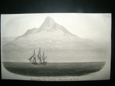 Ship Print:1814 Peak Of Togo, Cape Verde.