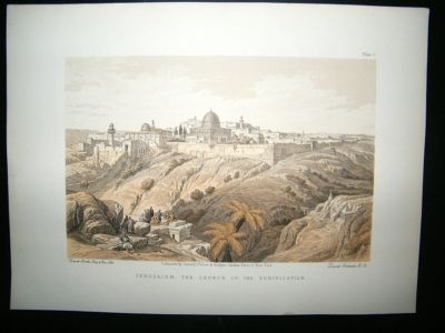 David Roberts Holy Land: C1870 Jerusalem 6.